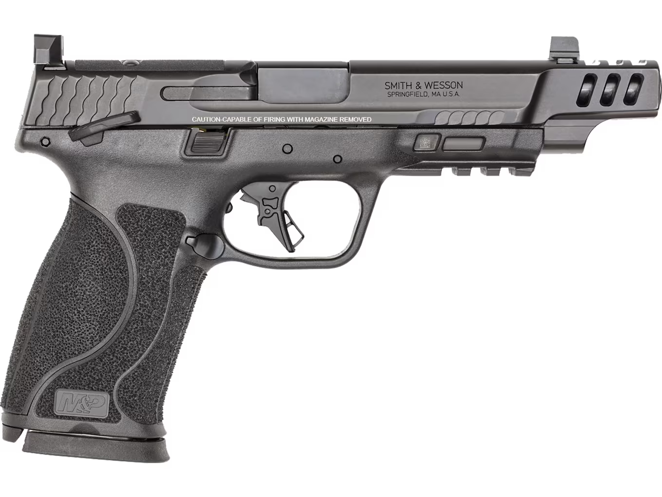 Smith & Wesson Performance Center M&P 10MM M2.0 Semi-Automatic Pistol 10mm Auto 5.6″ Barrel 15-Round Black Black