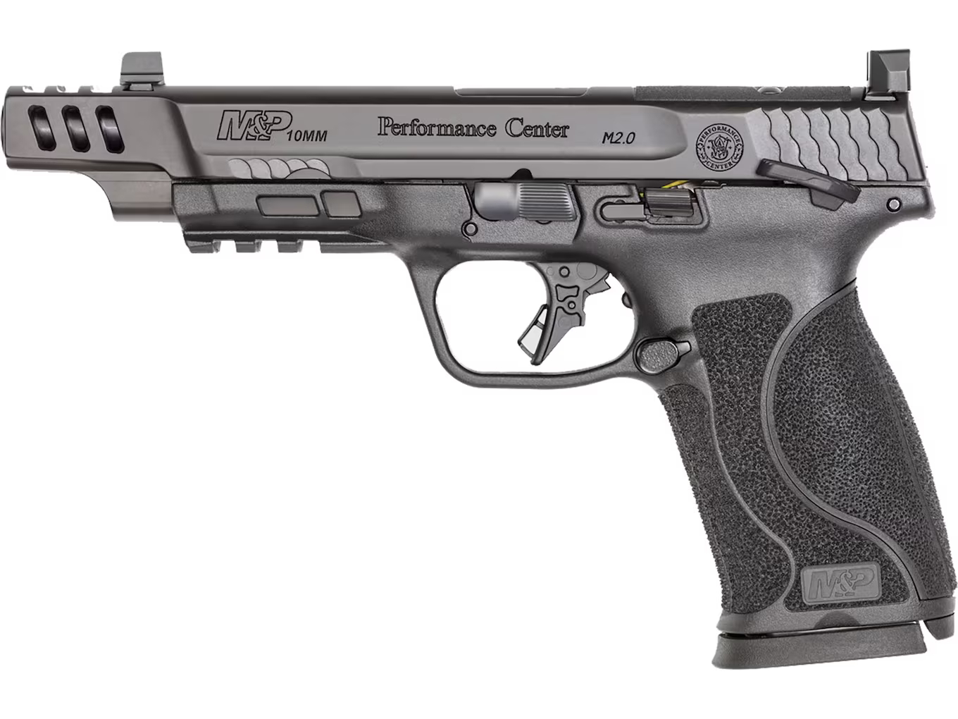 Smith & Wesson Performance Center M&P 10MM M2.0 Semi-Automatic Pistol 10mm Auto 5.6″ Barrel 15-Round Black Black