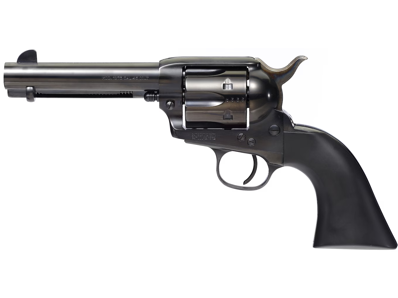 Taylor’s & Company Devil Anse Revolver 45 Colt (Long Colt) 4.75″ Barrel 6-Round Blued Black