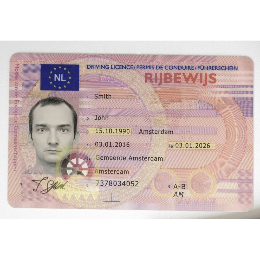 Netherlands driver’s license